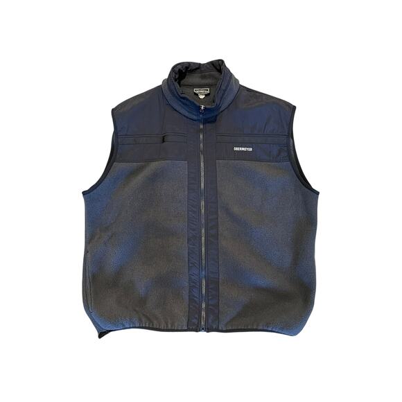 VTG Obermeyer Mens Navy Blue Fleece Vest Size XL Outdoor Layering Made in Canada - Picture 1 of 5